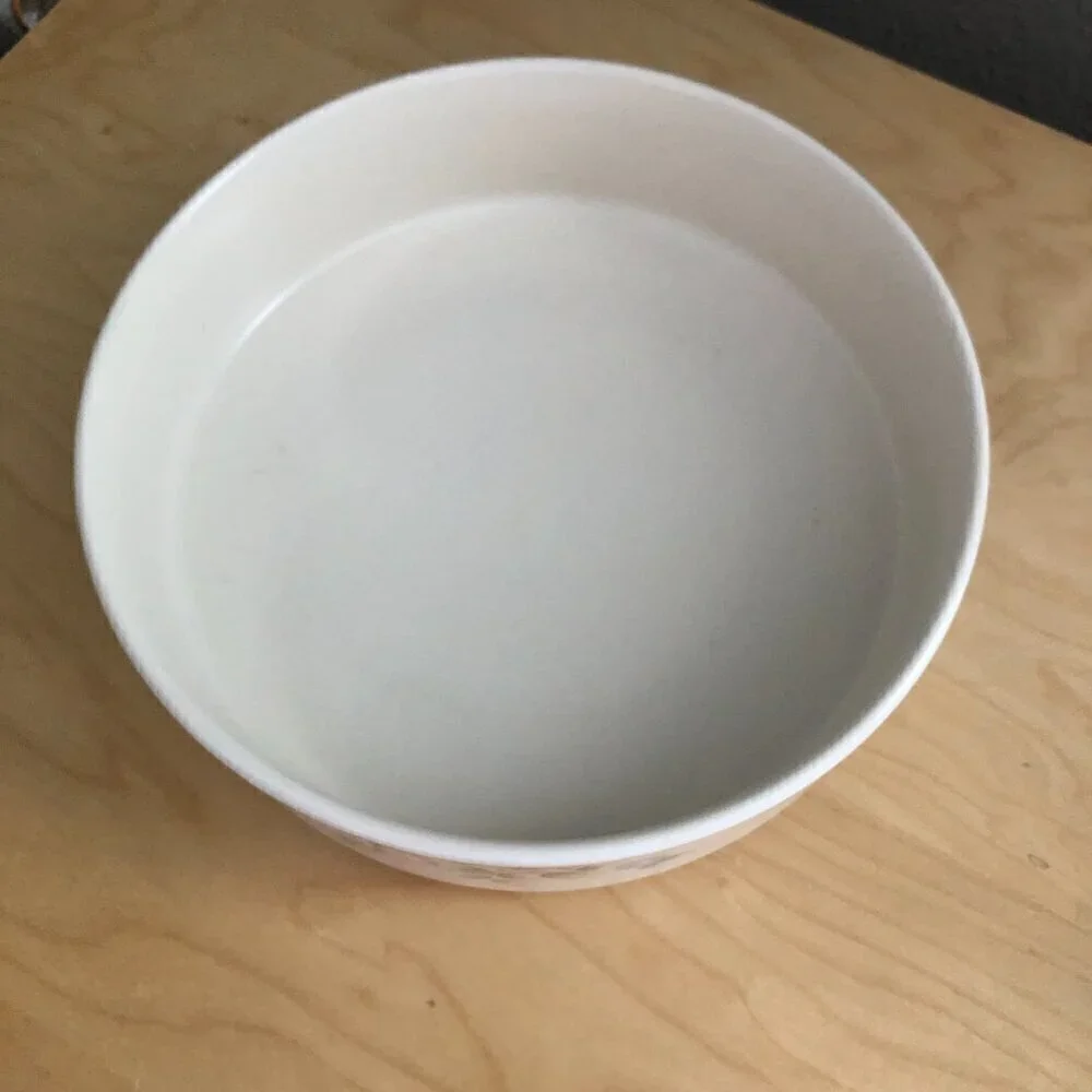 Pfaltzgraff USA Tea Rose Stoneware Collection Round Casserole Souffle 8.5
